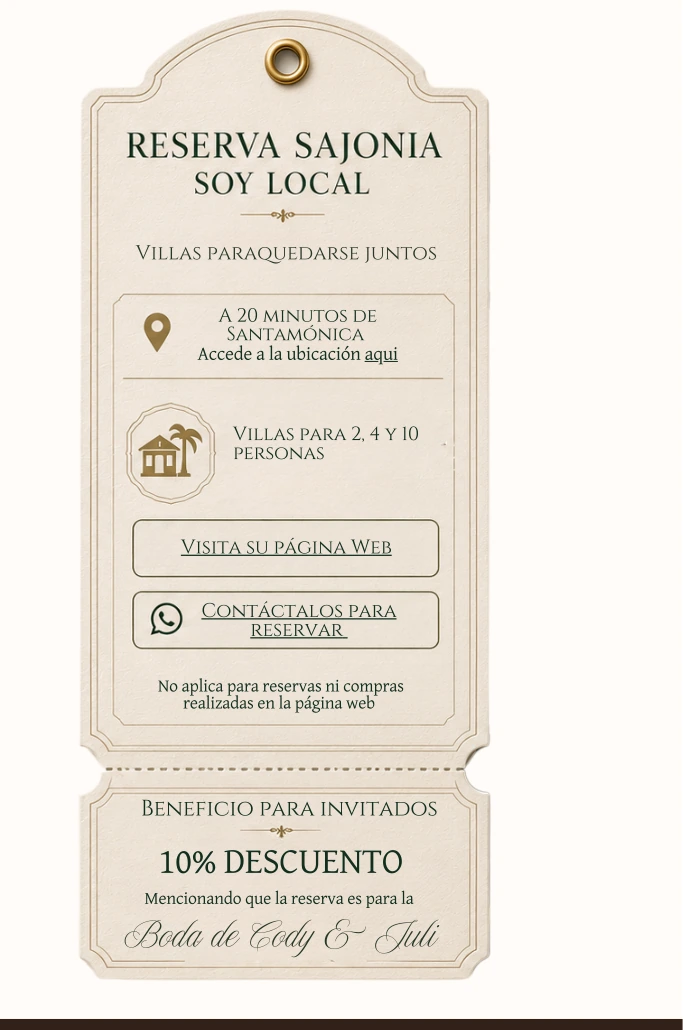 Reserva Sajonia Soy Local